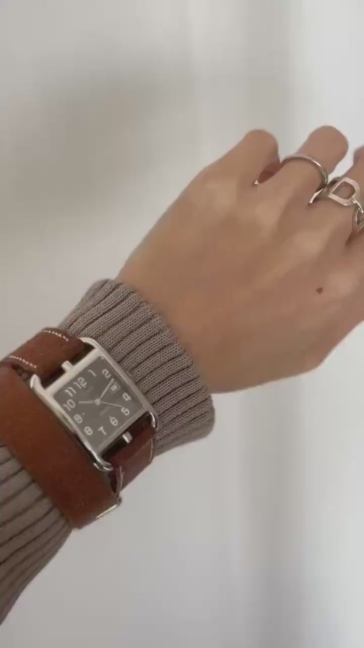 HERMES エルメス ケープコッド ドゥブルトゥール ウォッチ 腕時計