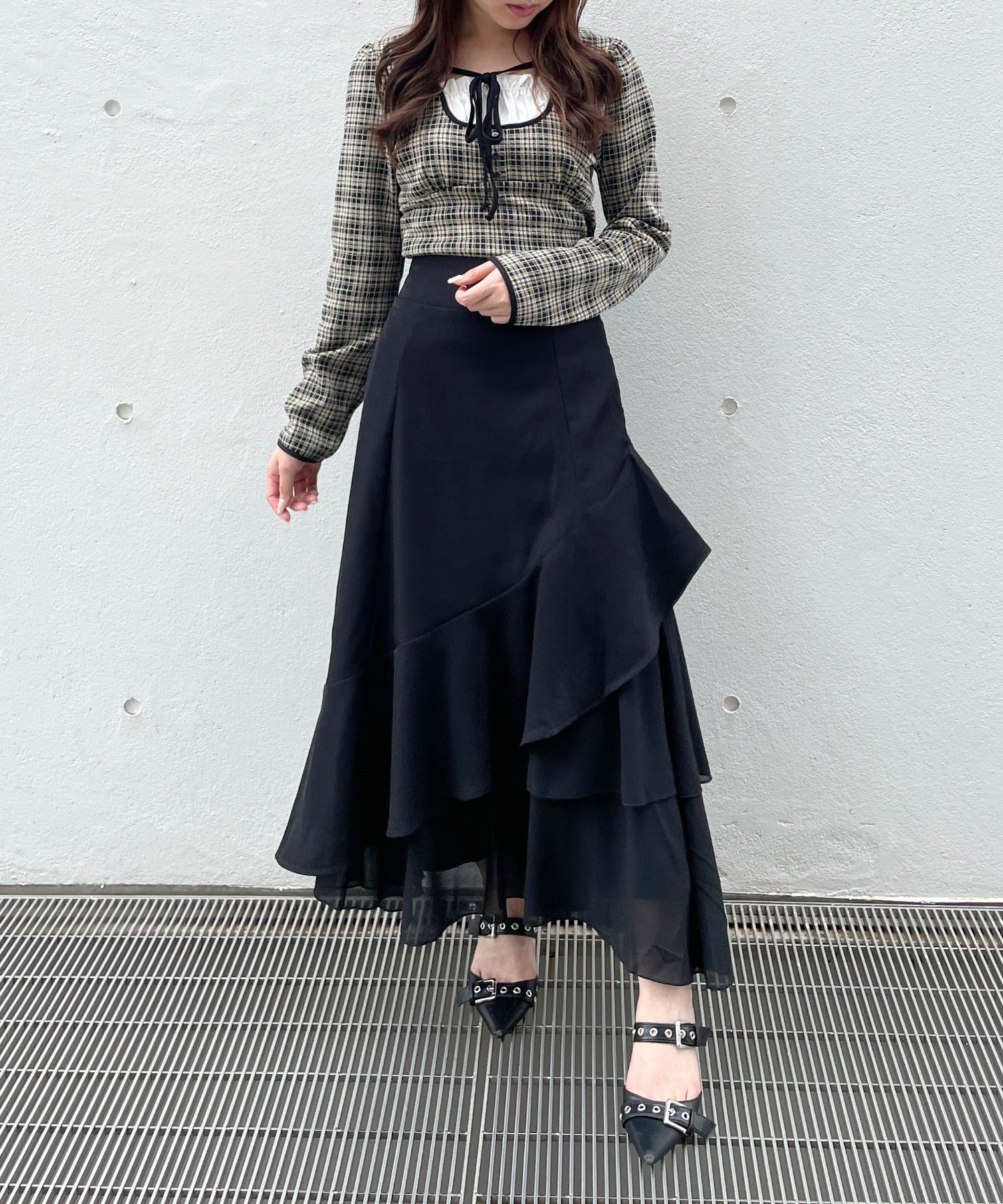 フリルレイヤードスカート – PARK by one way（パークバイワンウェイ）