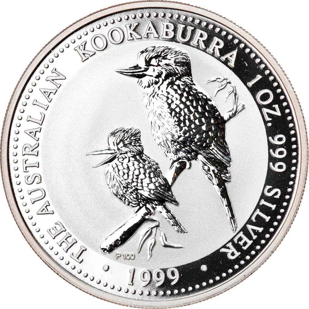 Silver Ounce 1999 Australian Kookaburra, Coin from Australia