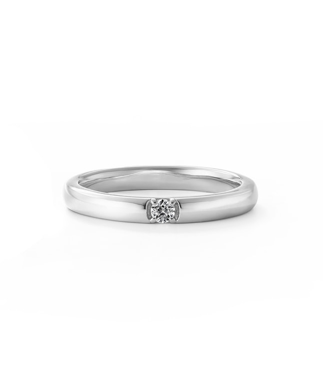 結婚指輪】Pt999 ダイヤモンド リング＜ “Wish upon a star®” カード