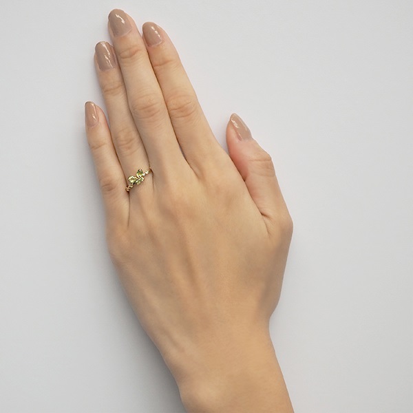 K10YGペリドットリング | ポンテヴェキオ公式オンラインショップ