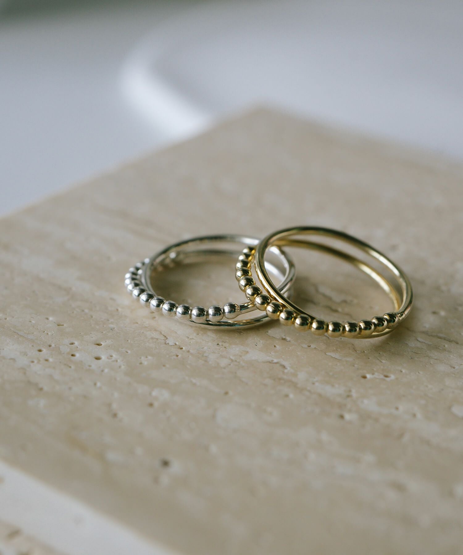 Silver925 Harf Milgrain Double Ring WERN -ウェルニ- | Ops.(オプス