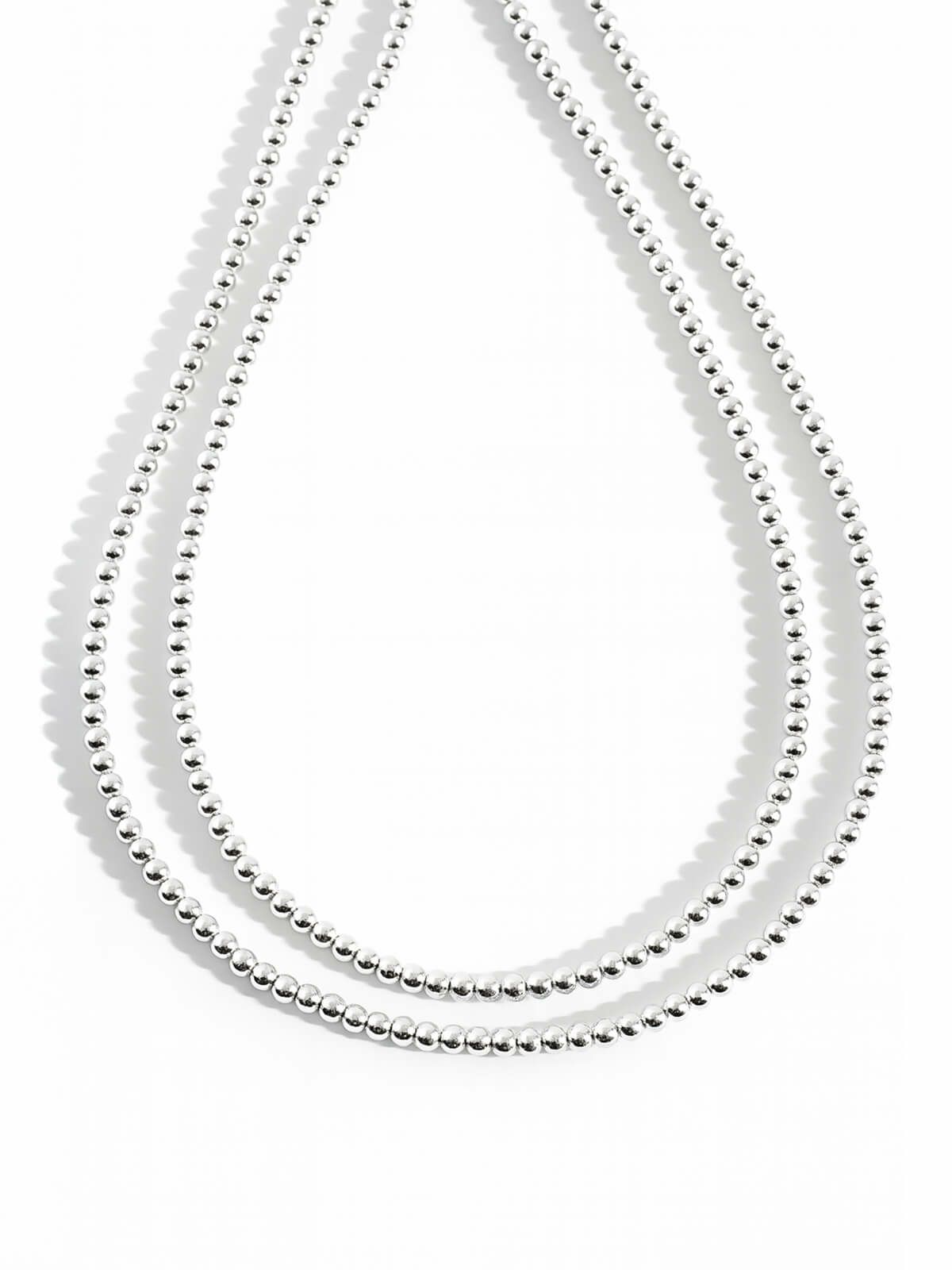 Silver925 Ball Chain Necklace -パルミラ ロング- | Ops.(オプス)公式
