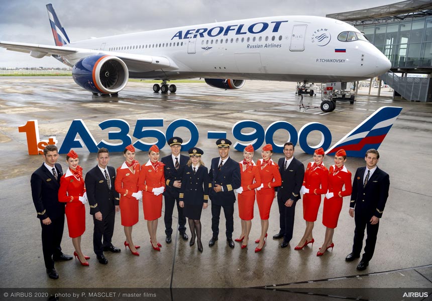 アエロフロート・ロシア航空 初のエアバスA350-900を受領 | おたくま