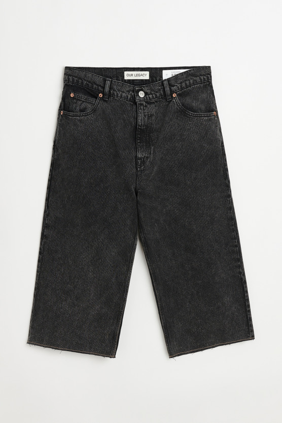 Our Legacy - Capri Cut Overdyed Black Chain Twill