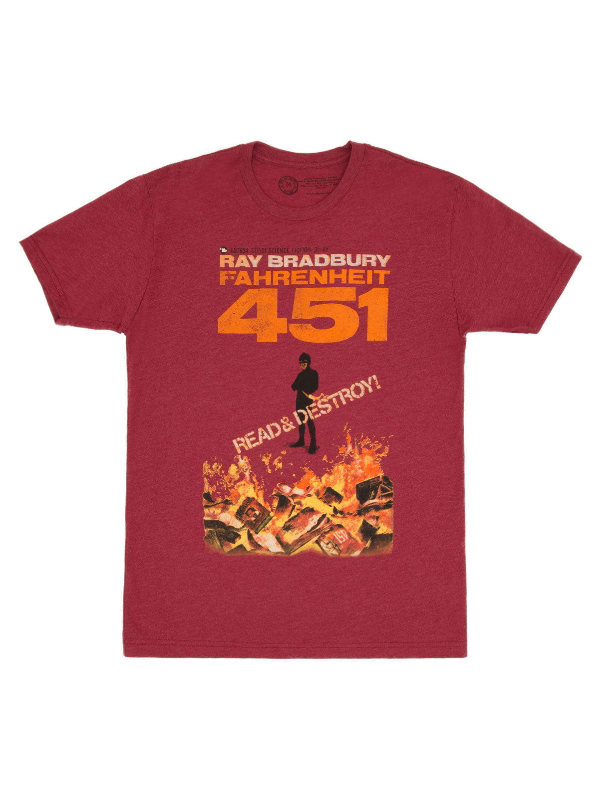 Fahrenheit 451 unisex book t-shirt — Out of Print