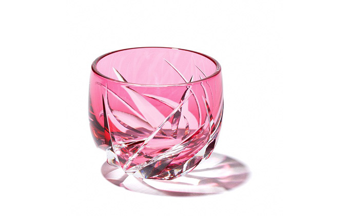 フランスガラス工芸品 手作り金赤グラス 西洋アンティーク 蒐集家放出