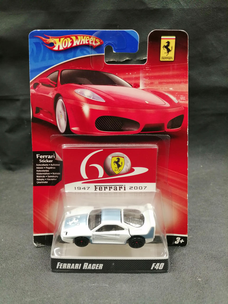 ホットウィール(Hot Wheels)|FERRARI F40(ホワイト×ブルー)|【ハード