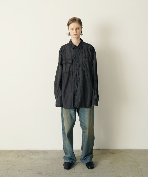 YOKO SAKAMOTO ヨーコサカモト WORK SHIRT [SUMI INK] YS - 24AW - 76