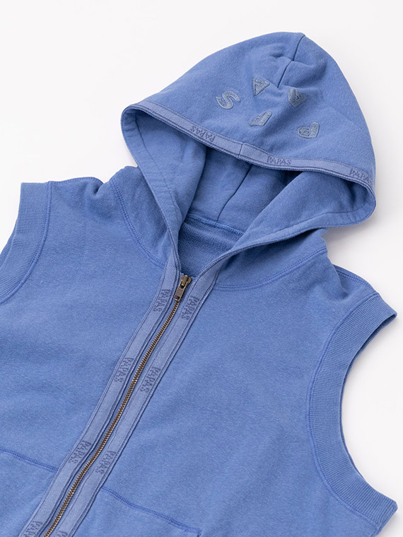 SALE】ストレッチ裏毛 フード付きベスト（MENアウター・ベスト・Papas