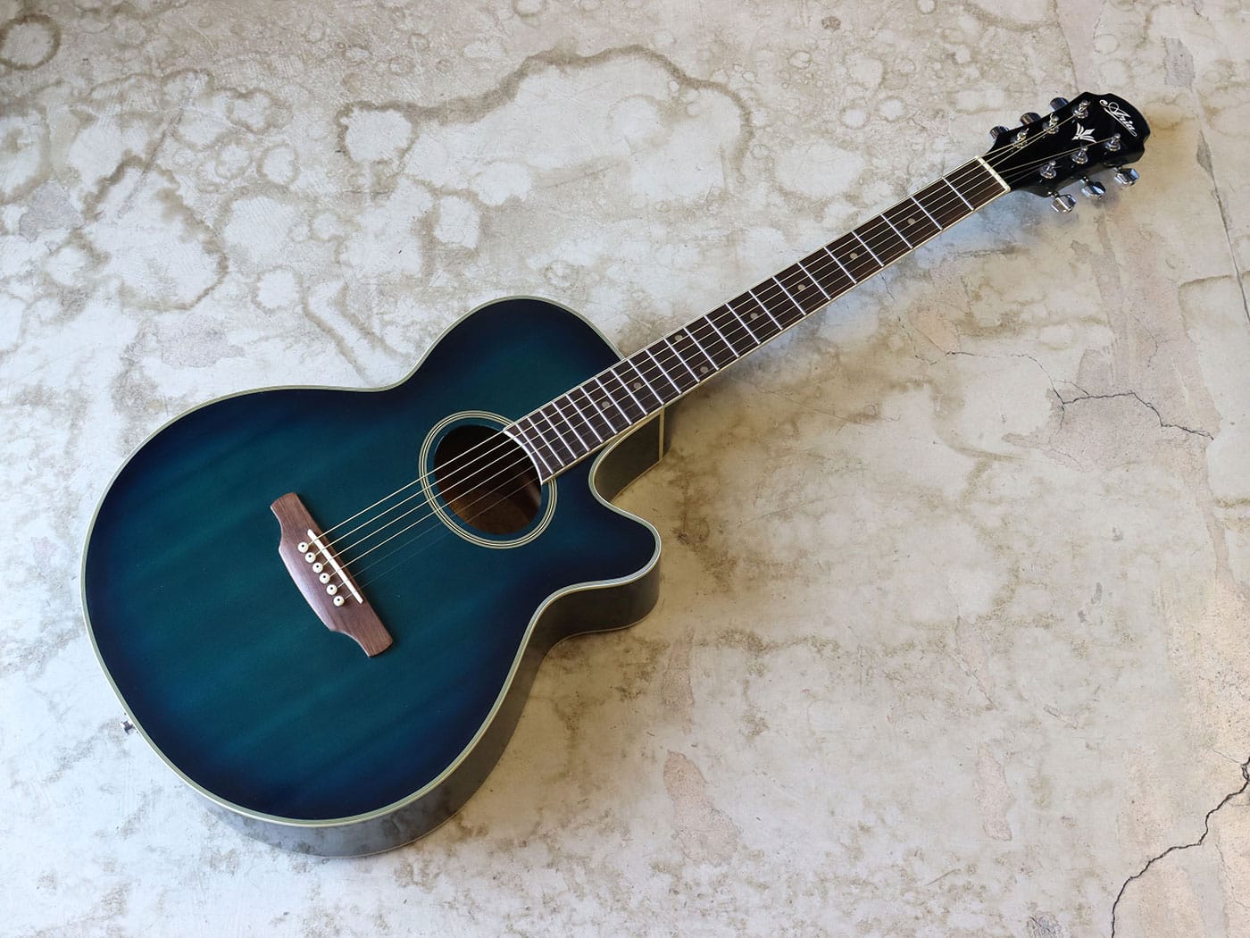 中古・難あり】Aria Elecord FET-500 EBLS アコースティックギター