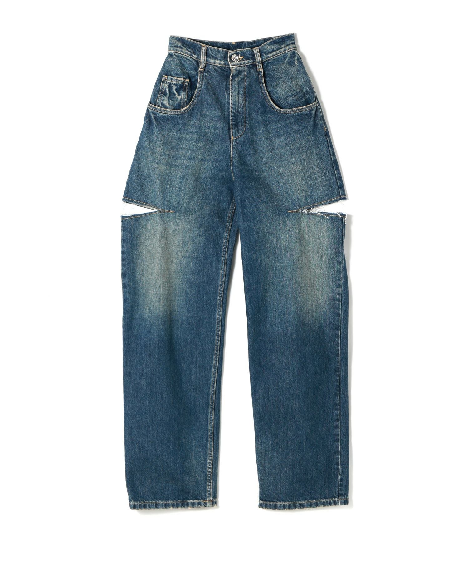 Maison Margiela(メゾンマルジェラ)】 カットアウトジーンズ｜PARIGOT
