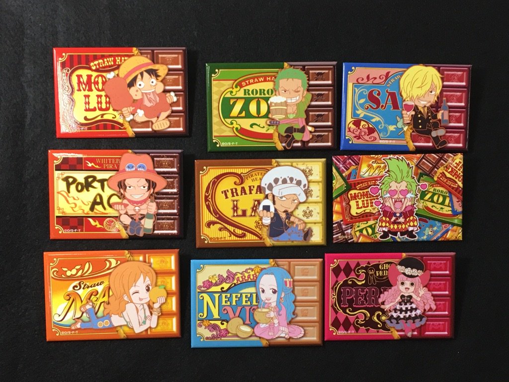 新商品】麦わらストア限定 2月1日(水)発売!! 板チョコ缶バッジ Ver.2