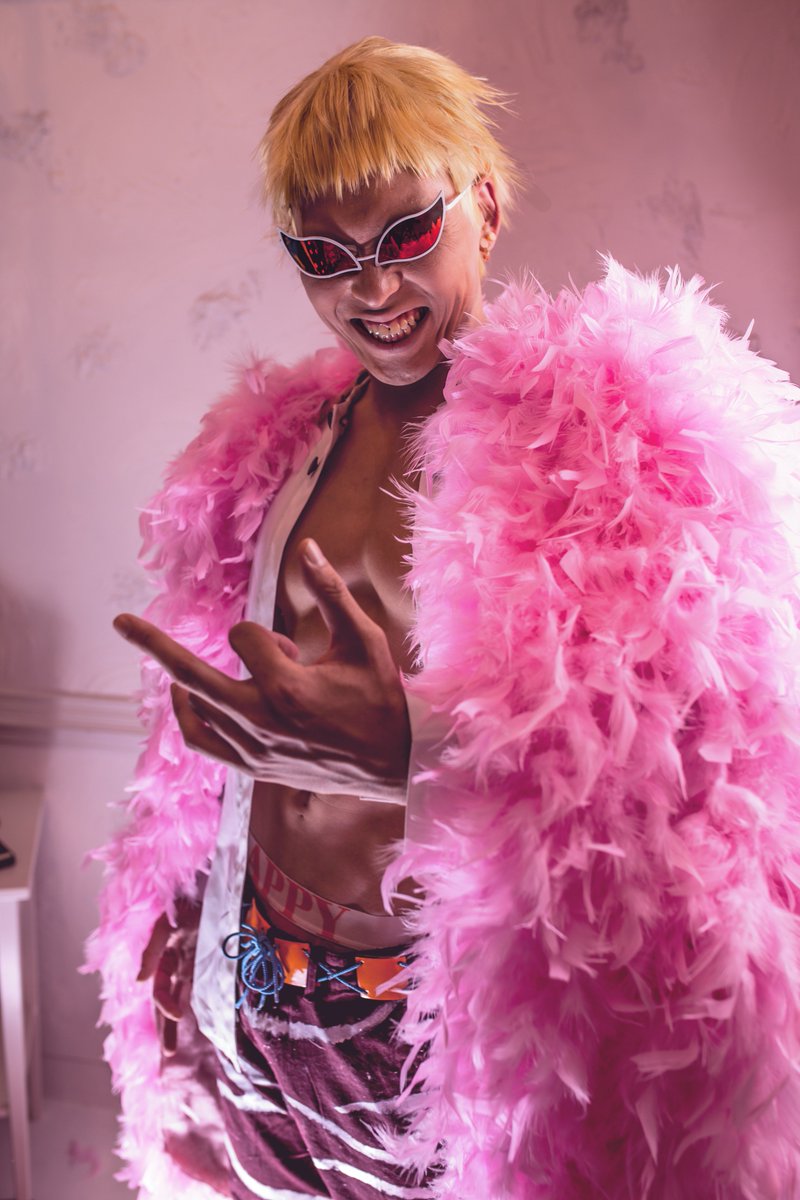 久々のコス合わせ&撮影でドフラミンゴやってきました! ファーコートを