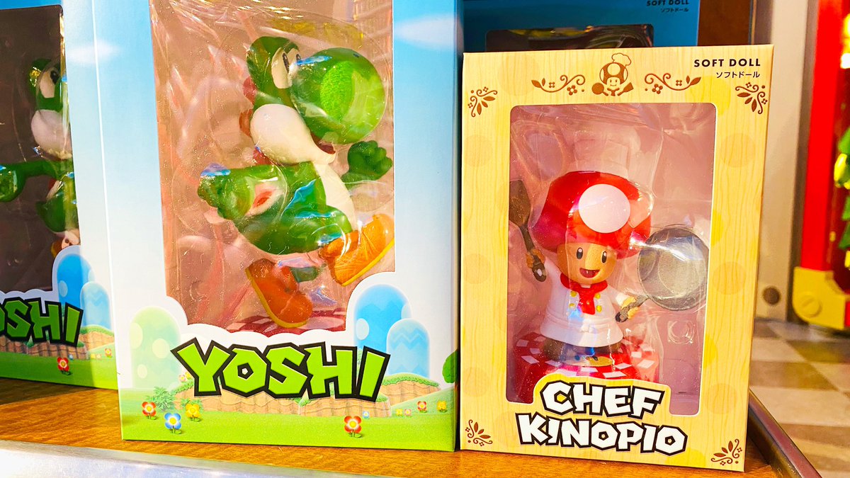 ✨ヨッシーのシェフキノピオのソフトドール新発売✨ ヨッシーは先程の