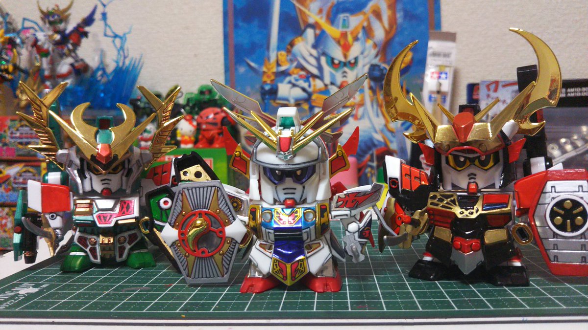 武者衛府弓銃壱、武者激闘頑駄無、武者全武装頑駄無の3機揃った！最強