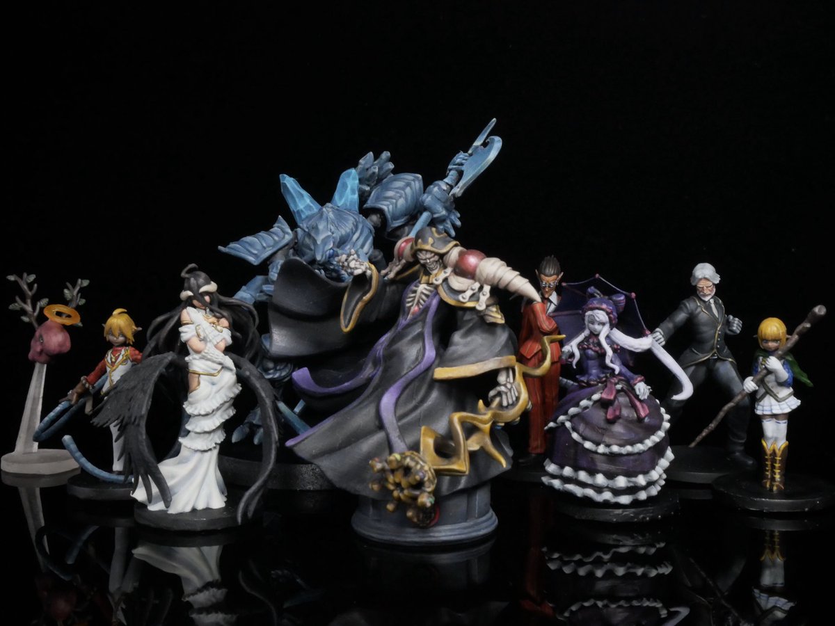 オーバーロードミニチュア セットA(モモンガ、アルベド、セバス