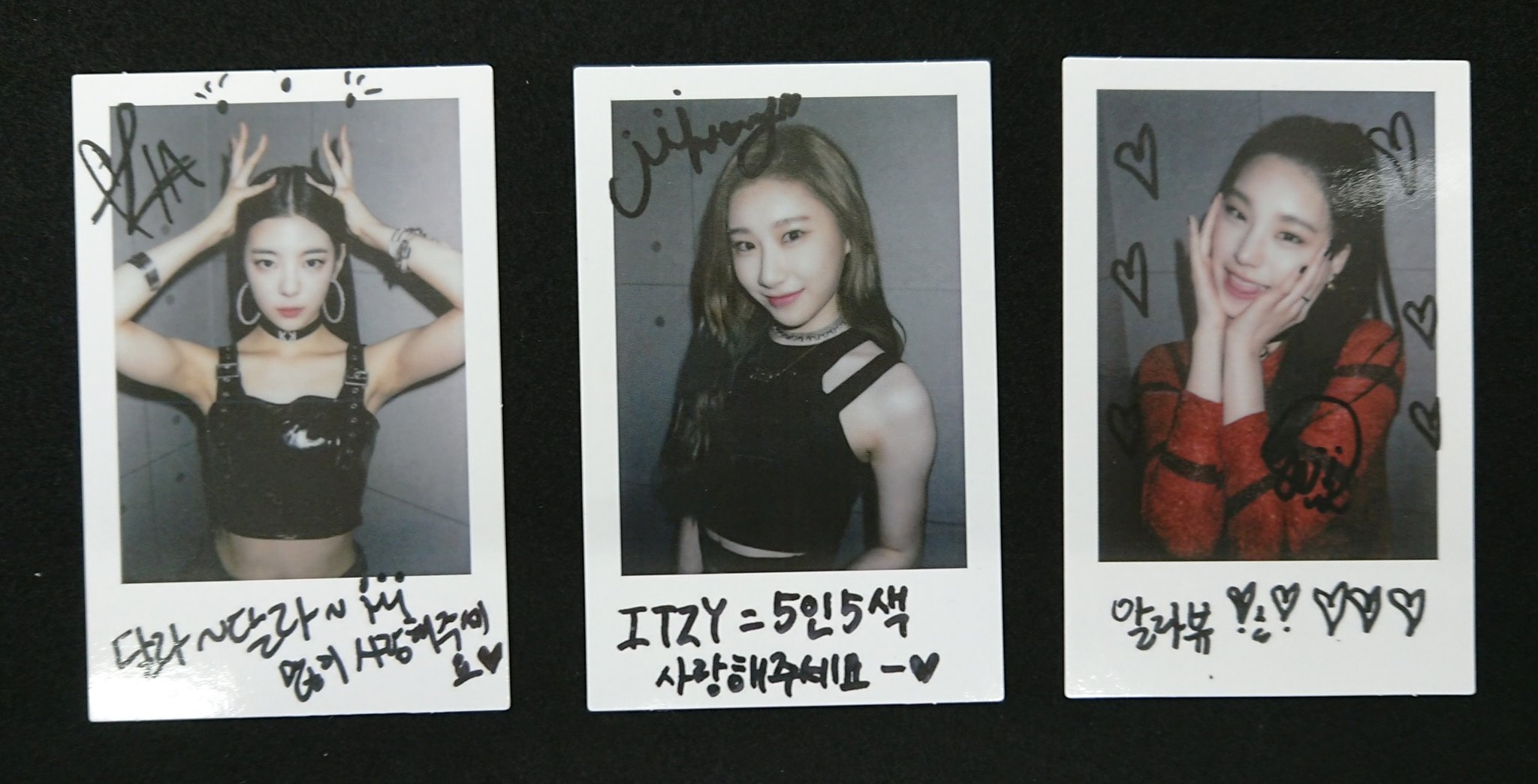 itzy Born to be イェジチェリョンサイン入りチェキ