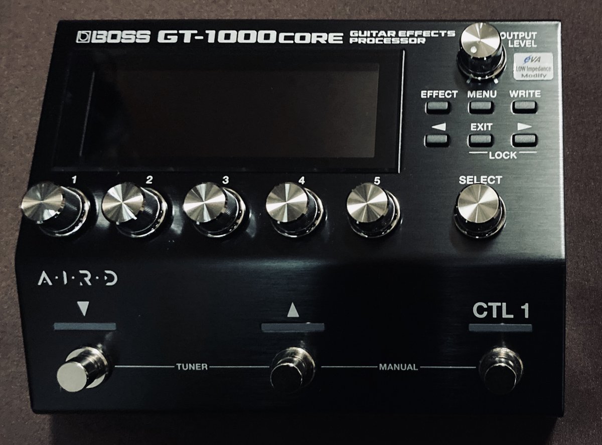 BOSS GT-1000COREインピーダンスMOD完了。インプット2か所リターン2か