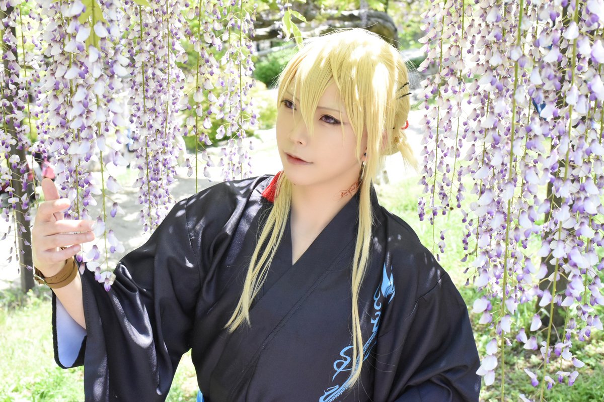 ⚠️cos 刀剣乱舞*小竜景光 軽装】 色あひ深く 花房長く咲きたる藤の花