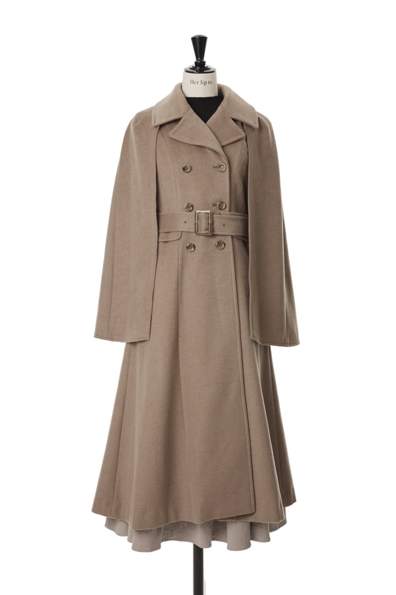 🏷Mademoiselle 2Way Long Coat - camel - 着るだけでおしゃれ見え