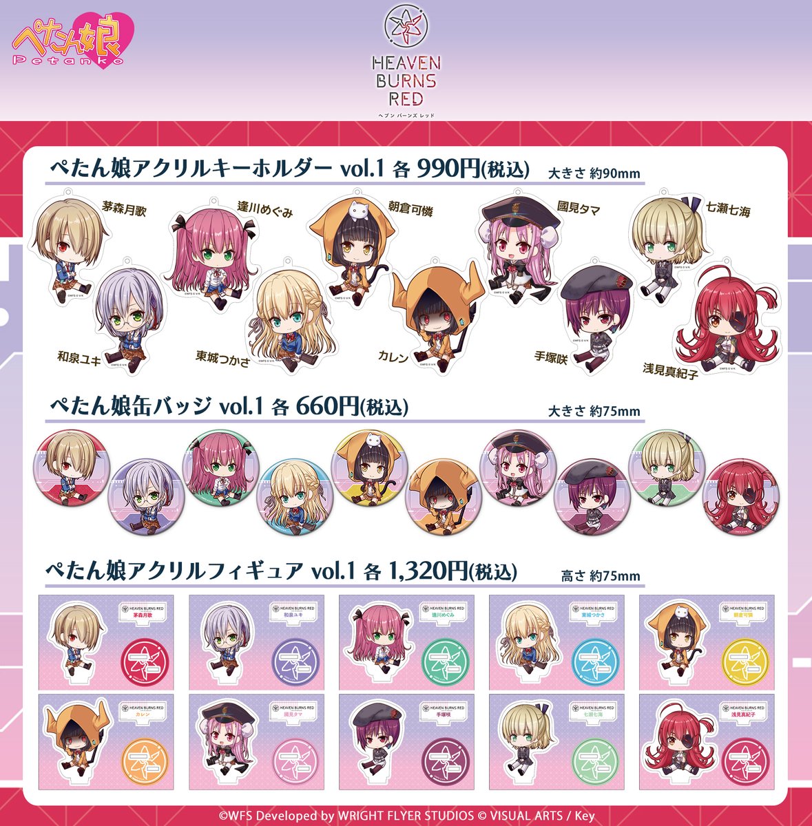 🎉🌟🎉新商品🎉🌟🎉 『ヘブンバーンズレッド』より、描きおこし