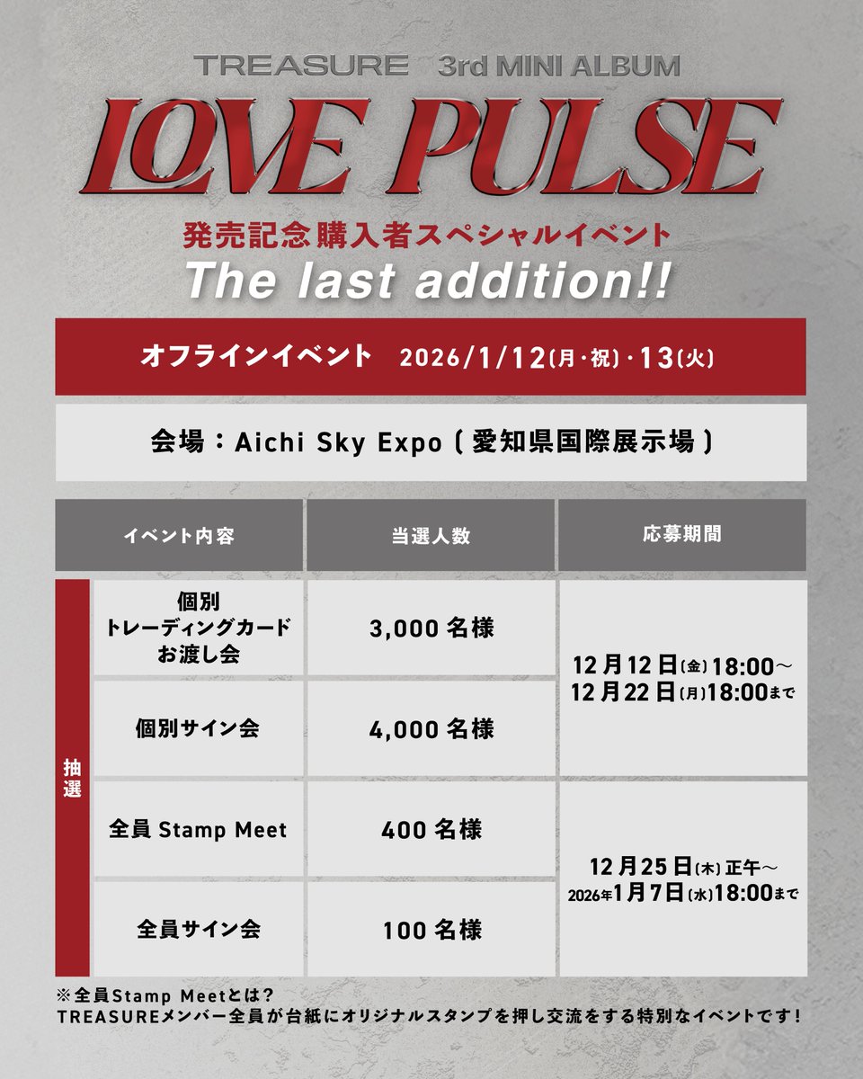 💿] #TREASURE_INFO TREASURE 3rd MINI ALBUM [LOVE PULSE] 発売記念