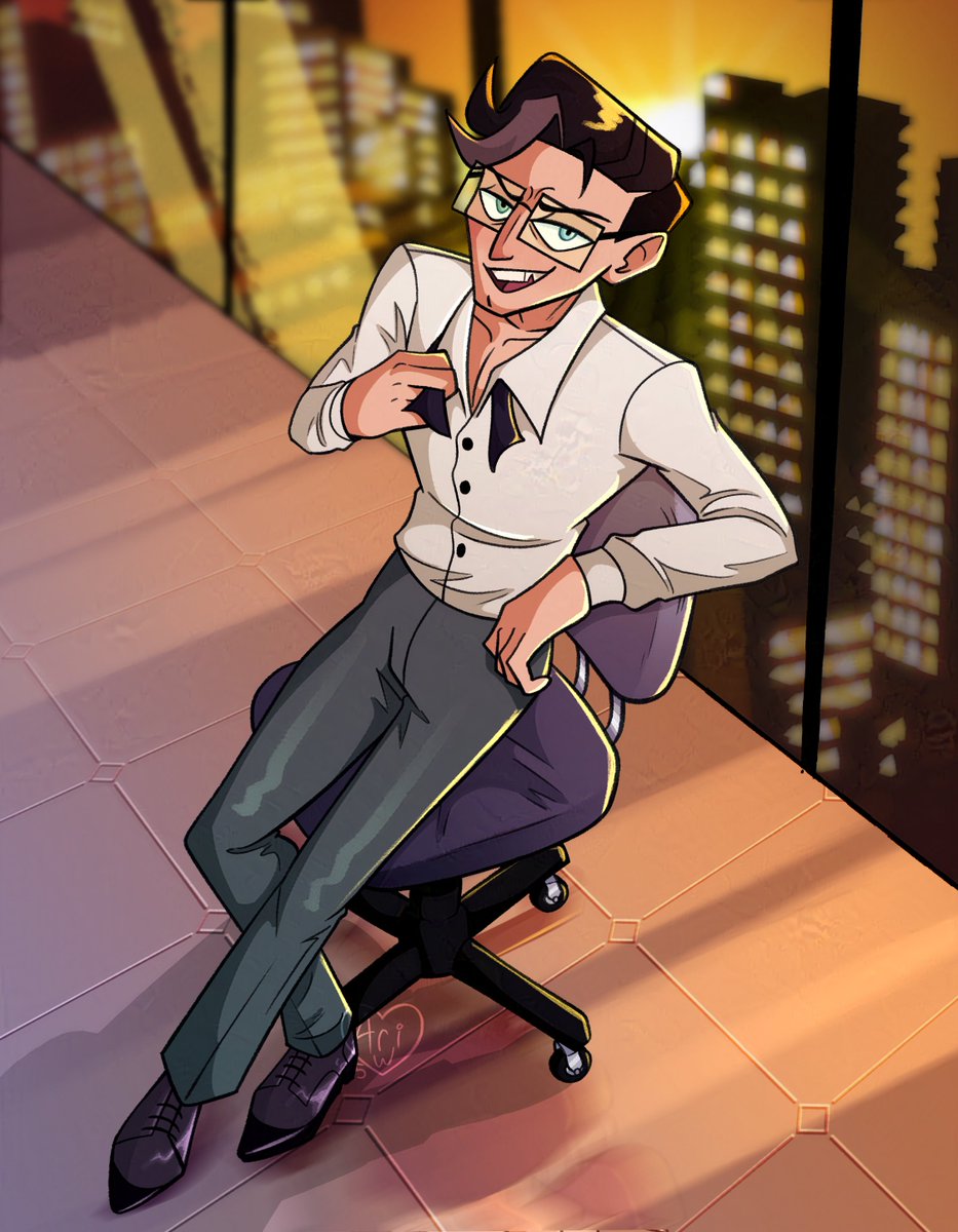 POV: You encounter Mr. Whittman in his office after the show