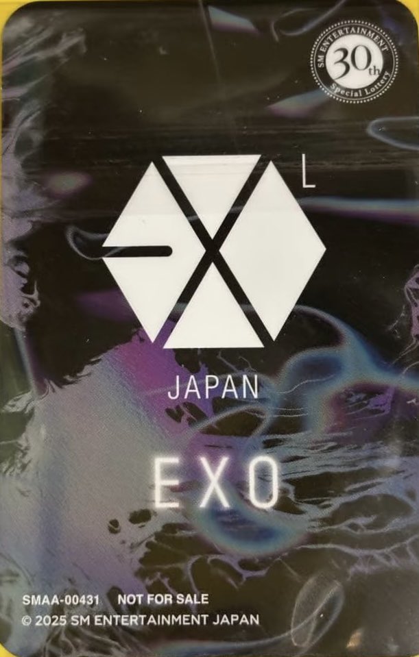 Sehun's EXO-L 🇯🇵 Ver. photocard from SM Entertainment's 30th