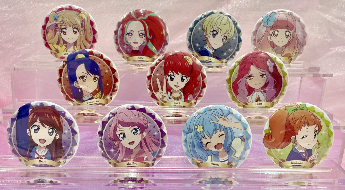 アイカツ アニメイトgirly アイカツ ガーリーレッド いちご 缶バッジ