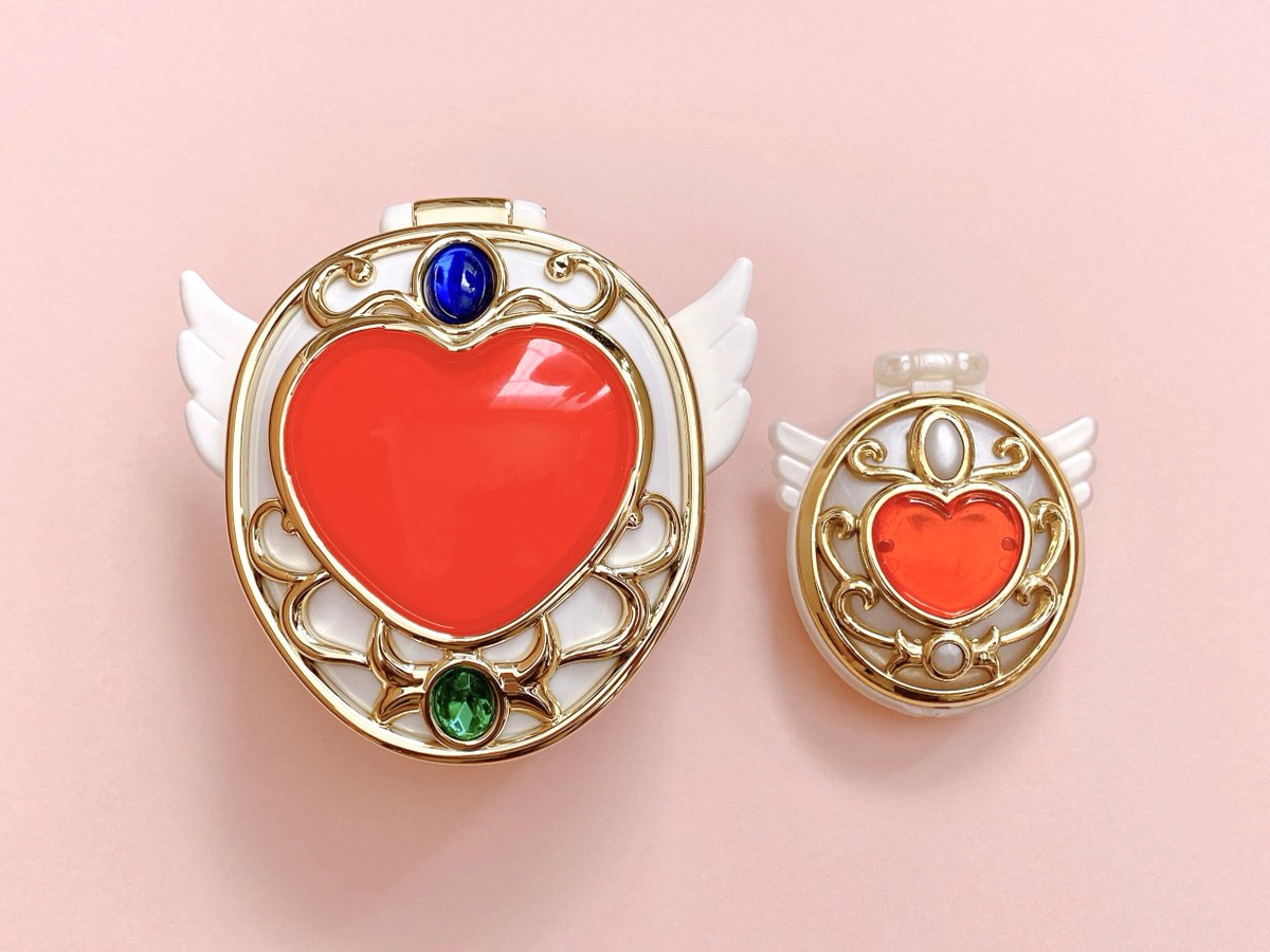 ミラーケースと食玩版並べてみた✨ #セントミロワール #ウェディングピーチ