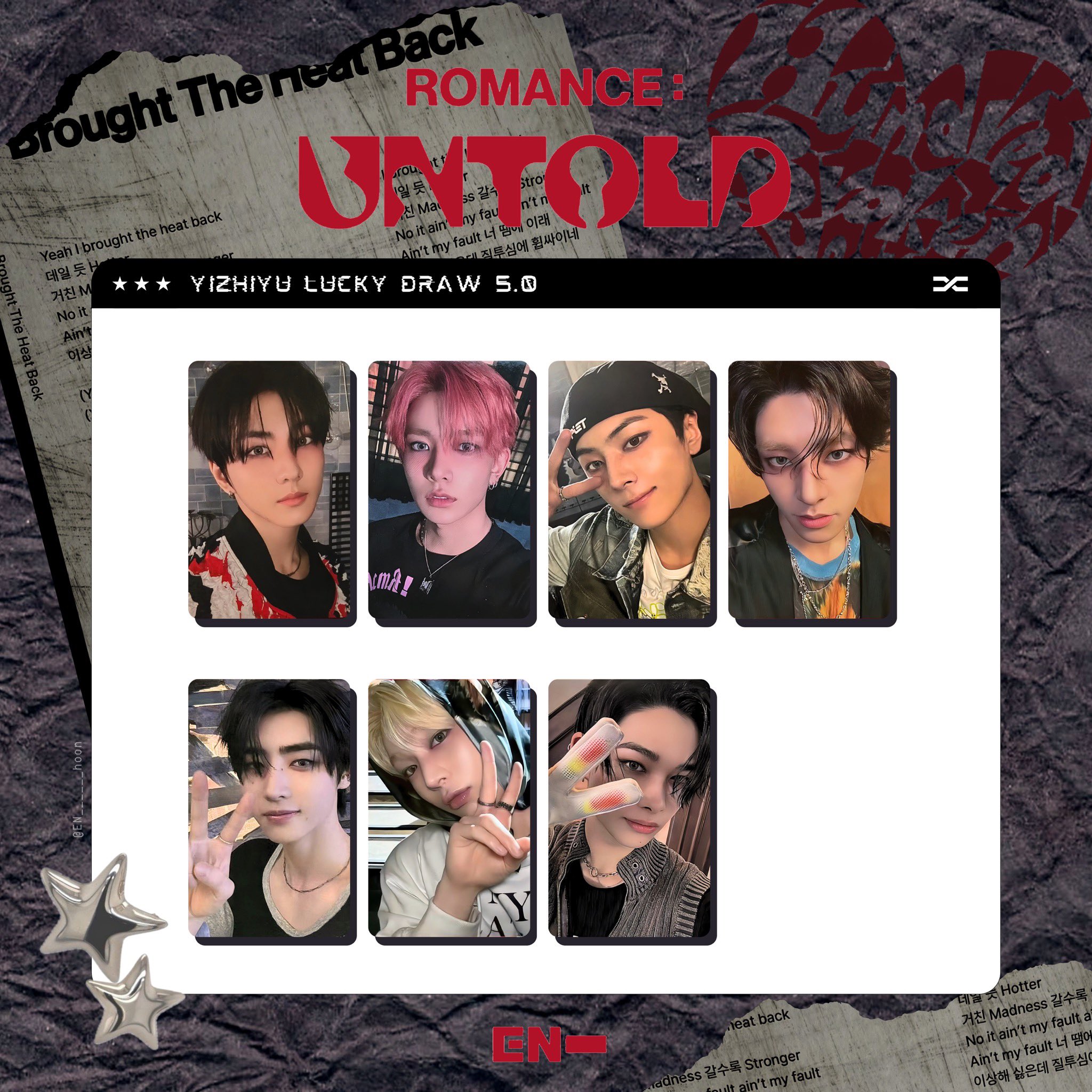 ENHYPEN ROMANCE weverse ラキドロ トレカ コンプ ✖︎2A