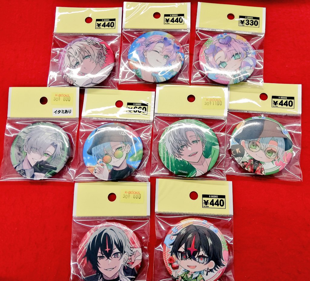 入荷情報】 #クロノヴァ 缶バッジ ◇CHERRY SUMMER かなめくん、甘夢れ