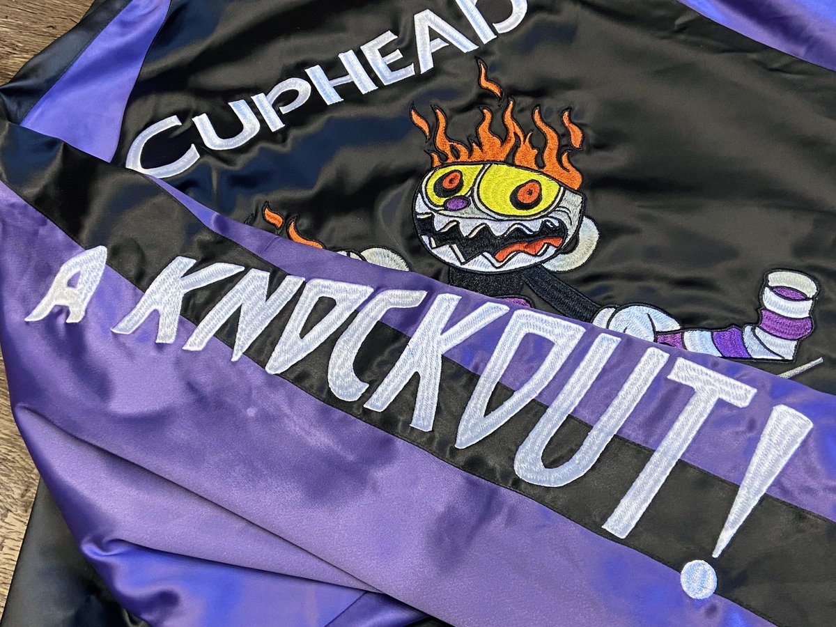 Black Balloon Marketのカップヘッドスカジャン届いた！ド派手！！ 腕