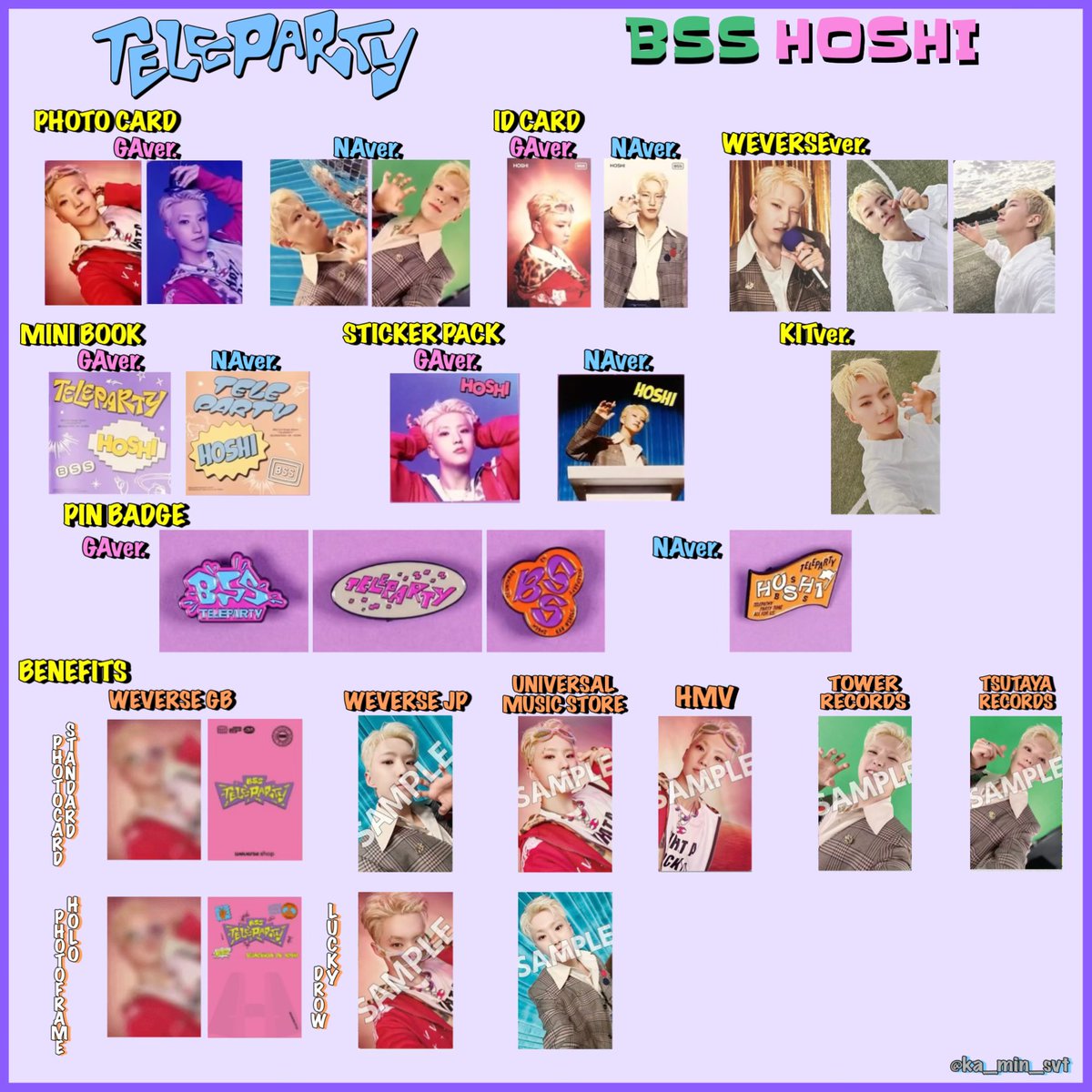 BSS TELEPARTY 封入トレカ グッズ 店舗特典 一覧 STORE BENEFITS JP