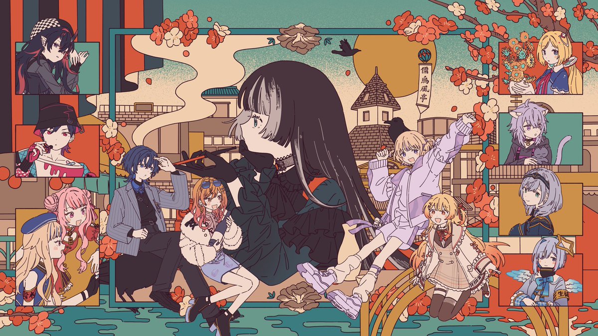 儒烏風亭らでんさん 誕生日記念2025🥳 生誕ライブサムネイル＆記念