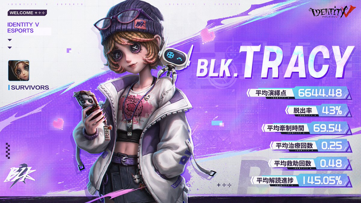 続いて、BLK戦隊のチームメンバーを紹介！ 機械技師-BLK.TRACY 納棺師