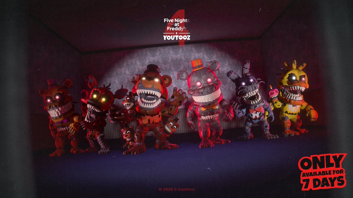 ファイブナイツ フィギュア fnaf 4体セット youtooz ナイトメア