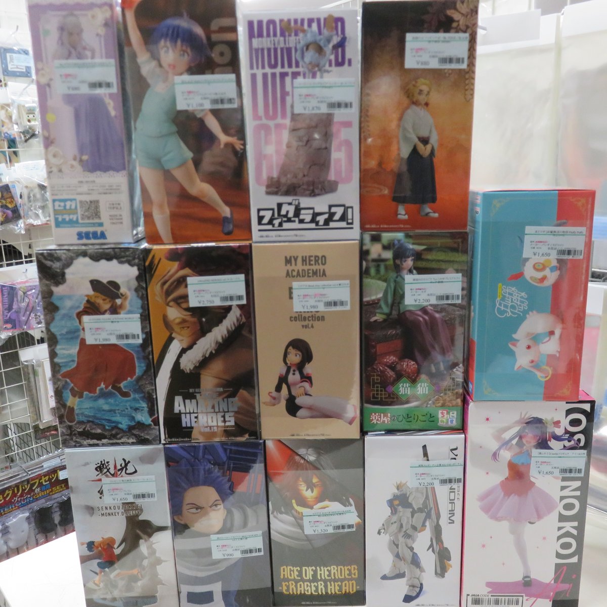 買取品】 プライズフィギュア各種入荷しました(p*・ω・)p アニメ