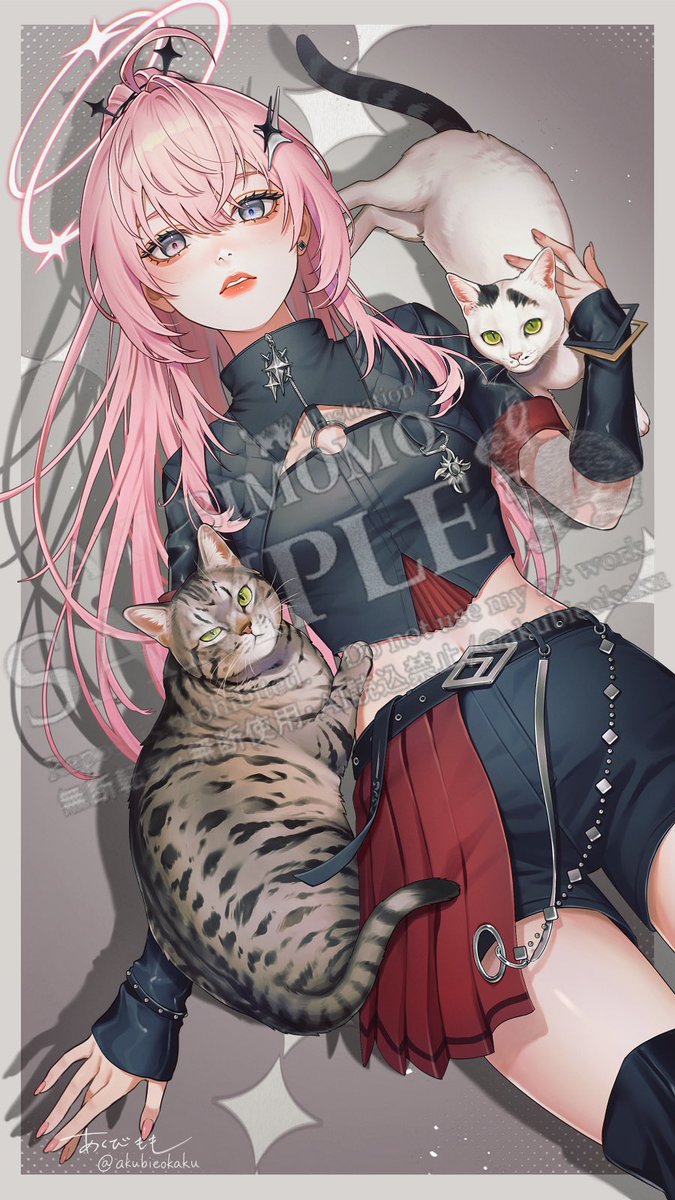 お仕事 】 涅默Nemesis様（#NemesisXDFP と猫ちゃんたちの一枚絵を描か