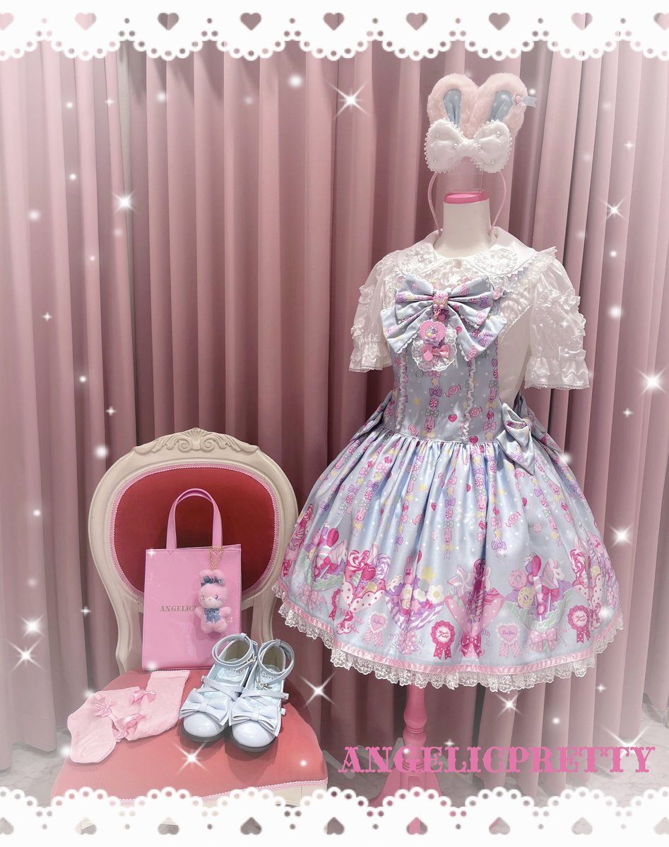 🎀🩵サンプル展示のお知らせ🩵🎀 🍭Sweet Candy Bouquetサロペット