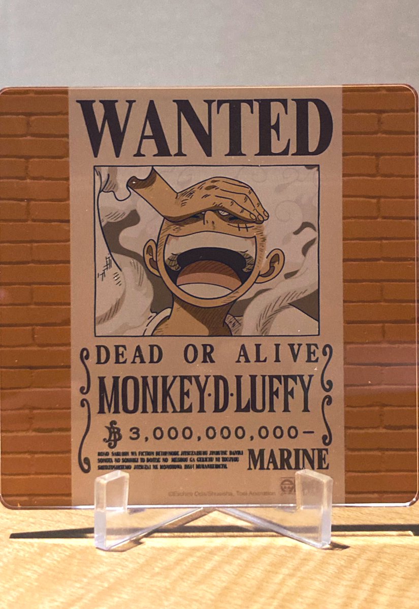 開封〜！ ワンピース ONE PIECE アクリル手配書コースター！ （日本未