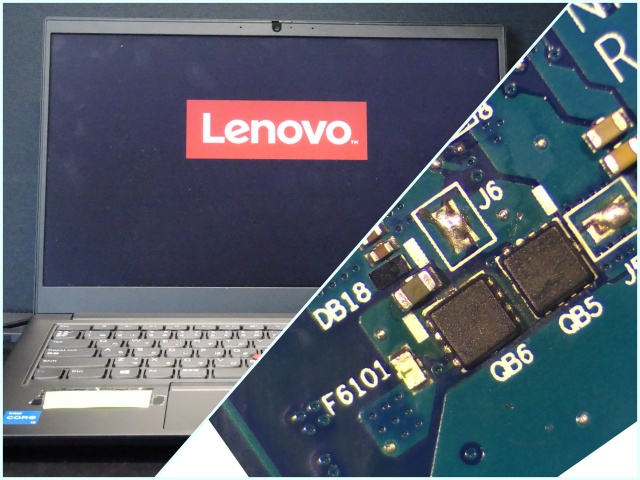 Lenovo ThinkPad E14 Gen2 電源が入らない｜マザーボード修理