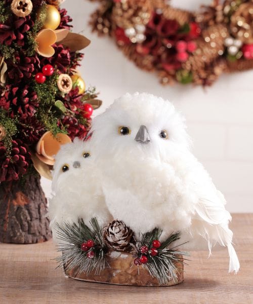 フクロウ親子オブジェ L[CHRISTMAS 2024] | [公式]スタディオクリップ