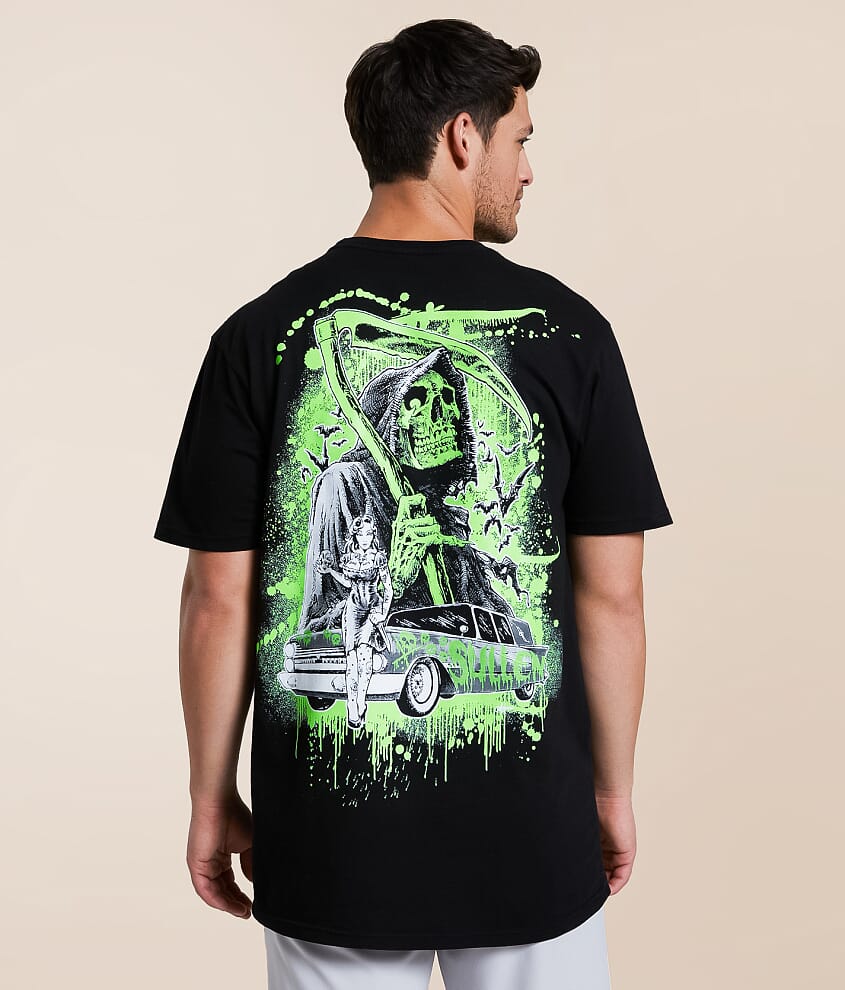 Sullen Never Late T-Shirt - Men's Graphic T-Shirts in Jet Black