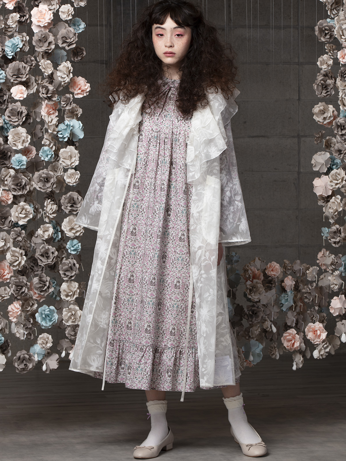 ダマスクキャットptリボンカラーワンピース｜ピンクハウスオフィシャル