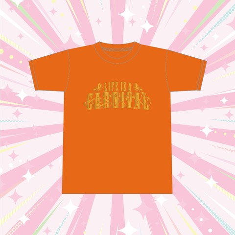 田原俊彦】LIFE IS A CARNIVAL Tシャツ(オレンジ) ＜ J-ROCK OFFICIAL SHOP