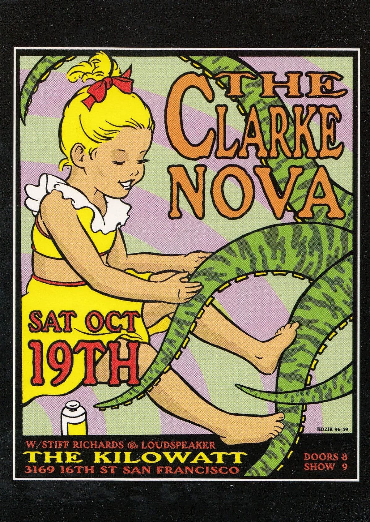 Frank Kozik The Clarke Nova Live at San Fransisco Kilowatt Music