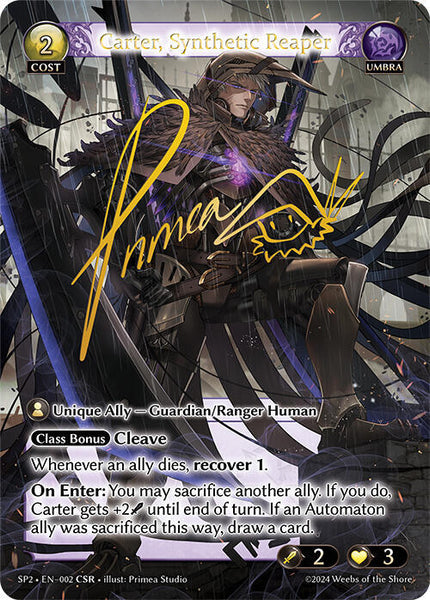 Grand Archive TCG Carter, Synthetic Reaper (CSR) - Supporter Pack