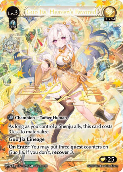 Grand Archive TCG Guo Jia, Heaven's Favored (CSR) - Abyssal Heaven